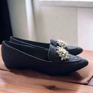 Katie & Kelly Flats Lovelian Shoes Navy 7.5 Dark Academia